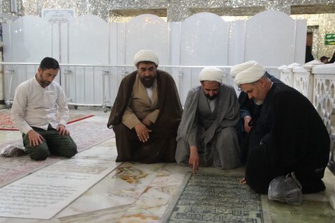 تصاویر / تجدید میثاق مدیریت ومعاونین مرکز مدیریت حوزه علمیه استان قزوین با امام خمینی (ره) وشهدا