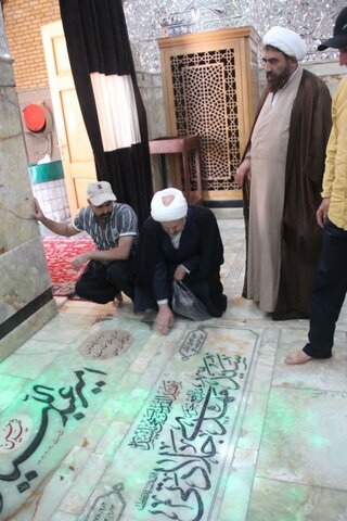 تصاویر / تجدید میثاق مدیریت ومعاونین مرکز مدیریت حوزه علمیه استان قزوین با امام خمینی (ره) وشهدا