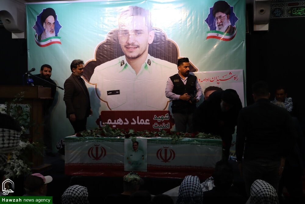 تصاویر/ مراسم تشییع و اقامه نماز بر پیکر "شهید عماد دهیمی" در شهرستان کارون