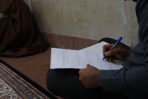 تصاویر/ برگزاری امتحانات نیمسال دوم در مدرسه علمیه امام خمینی (ره) ارومیه