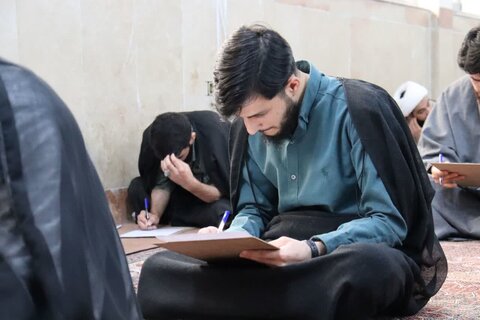 تصاویر/ برگزاری امتحانات نیمسال دوم در مدرسه علمیه امام خمینی (ره) ارومیه