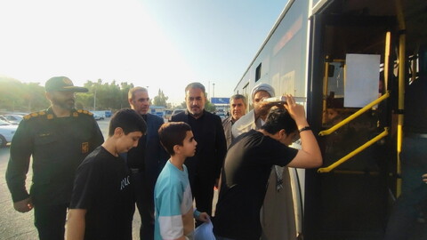 تصاویر / بدرقه کاروان های اعزامی به مرقد امام خمینی (ره)