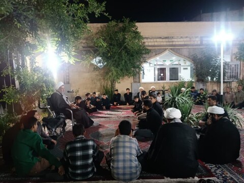 مراسم عزاداری شهادت حضرت امام محمد باقر علیه‌السلام در مدرسه علمیه جعفریه قدیم قاین