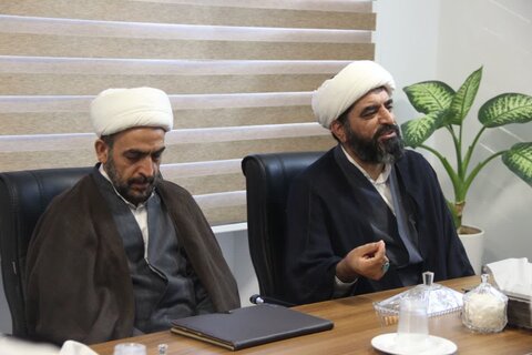 تصاویر / دیدار مسئول مرکز راهبردی جذب حوزه های علمیه کشور با نماینده ولی فقیه در استان قزوین