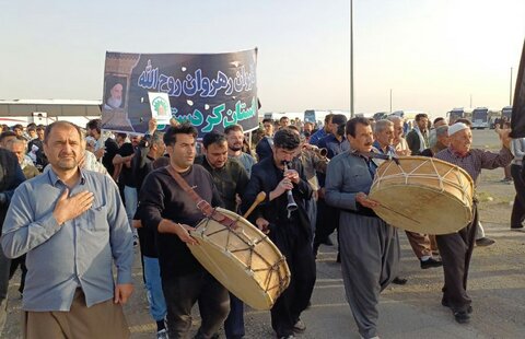 تصاویر/کاروان «رهروان روح‌الله» از استان کردستان عازم حرم مطهر امام (ره) شد