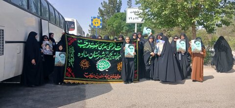 تصاویر/حضور طلاب مدرسه علمیه الهیه ساوه در مراسم رحلت امام خمینی (ره)