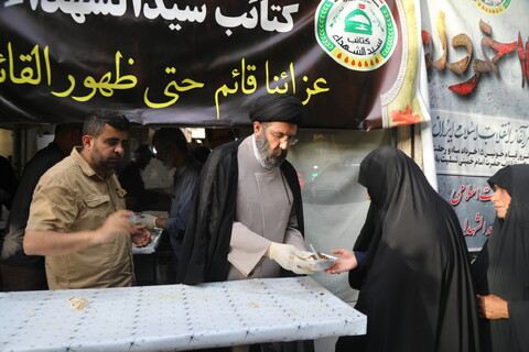 تصاویر / ایستگاه صلواتی کتائب سیدالشهداء عراق بمناسبت رحلت امام خمینی (ره)