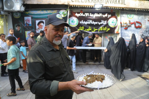 تصاویر / ایستگاه صلواتی کتائب سیدالشهداء عراق بمناسبت رحلت امام خمینی (ره)