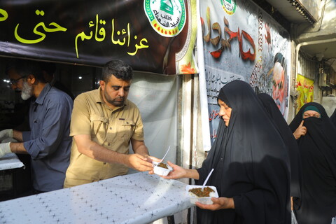 تصاویر / ایستگاه صلواتی کتائب سیدالشهداء عراق بمناسبت رحلت امام خمینی (ره)