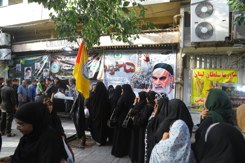 تصاویر / ایستگاه صلواتی کتائب سیدالشهداء عراق بمناسبت رحلت امام خمینی (ره)