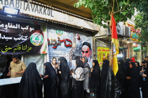 تصاویر / ایستگاه صلواتی کتائب سیدالشهداء عراق بمناسبت رحلت امام خمینی (ره)