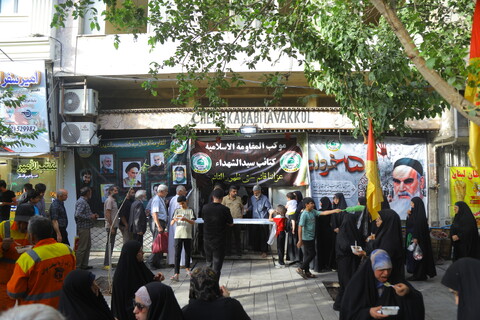 تصاویر / ایستگاه صلواتی کتائب سیدالشهداء عراق بمناسبت رحلت امام خمینی (ره)