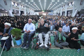 تصاویر/ مراسم پر فیض دعای عرفه در حسینه جماران بیرجند