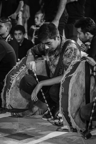 عزاداری شهادت حضرت مسلم‌(ع) درحرم مطهر حضرت محمد هلال بن علی بن ابیطالب (ع)