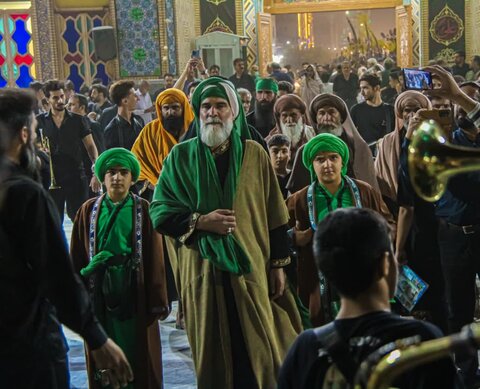 عزاداری شهادت حضرت مسلم‌(ع) درحرم مطهر حضرت محمد هلال بن علی بن ابیطالب (ع)