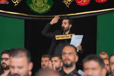 موكب العتبة العلوية المقدسة يُحيي مراسم عزاء استشهاد مسلم بن عقيل (ع) في مرقده الطاهر