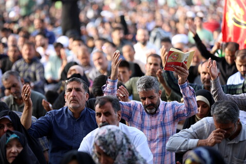 تصاویر/ مراسم دعای عرفه در مسجد مقدس جمکران