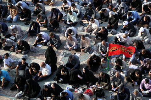 تصاویر/ مراسم دعای عرفه در مسجد مقدس جمکران