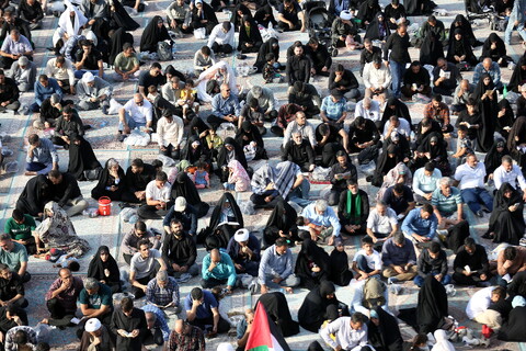 تصاویر/ مراسم دعای عرفه در مسجد مقدس جمکران