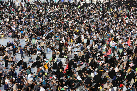 تصاویر/ مراسم دعای عرفه در مسجد مقدس جمکران