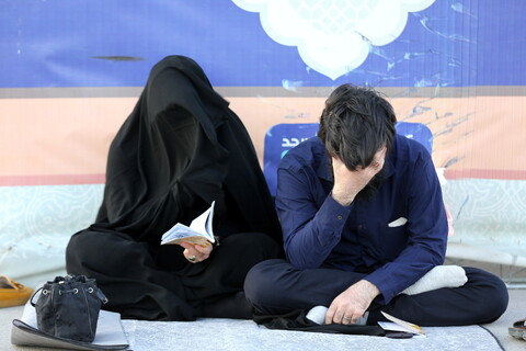 تصاویر/ مراسم دعای عرفه در مسجد مقدس جمکران