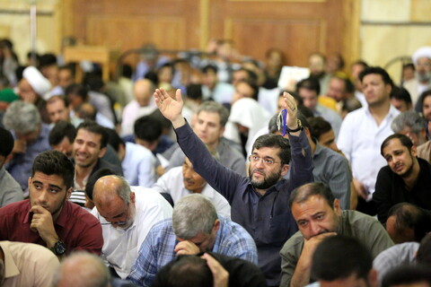 تصاویر/ مراسم دعای عرفه در مسجد مقدس جمکران