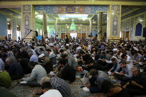 تصاویر/ مراسم دعای عرفه در مسجد مقدس جمکران