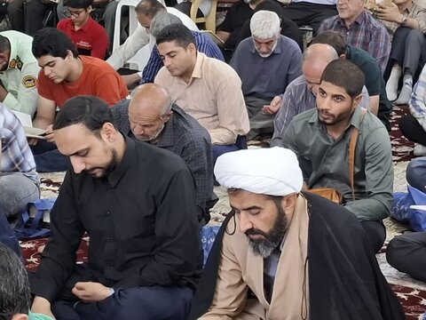 تصاویر/ مراسم معنوی دعای عرفه در امامزاده داوود(ع) قمصر