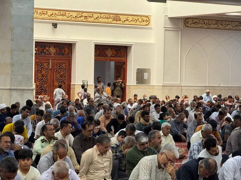 تصاویر/ مراسم دعای پر فیض عرفه در  مسجد جامع بندرعباس