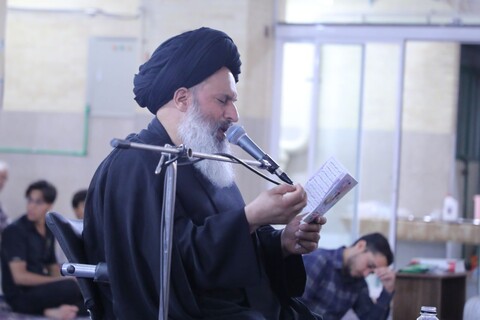 تصاویر/ برگزاری مراسم پرفیض قرائت دعای عرفه در مدرسه علمیه مصلی یزد