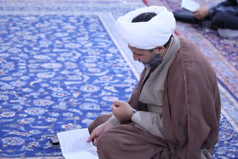 تصاویر/ برگزاری مراسم پرفیض قرائت دعای عرفه در مدرسه علمیه مصلی یزد