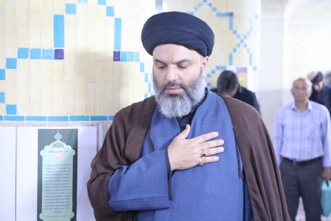 تصاویر/ برگزاری مراسم پرفیض قرائت دعای عرفه در مدرسه علمیه مصلی یزد