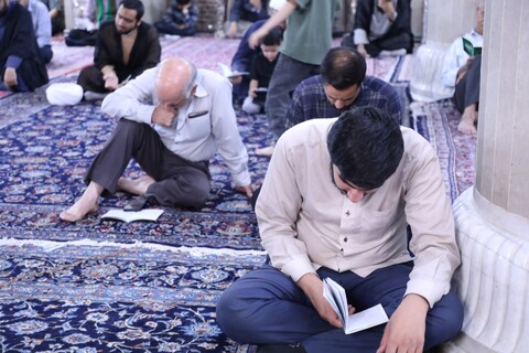 تصاویر/ برگزاری مراسم پرفیض قرائت دعای عرفه در مدرسه علمیه مصلی یزد