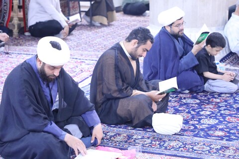 تصاویر/ برگزاری مراسم پرفیض قرائت دعای عرفه در مدرسه علمیه مصلی یزد