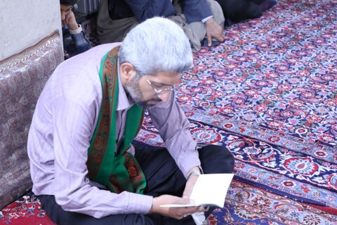 تصاویر/ برگزاری مراسم پرفیض قرائت دعای عرفه در مدرسه علمیه مصلی یزد