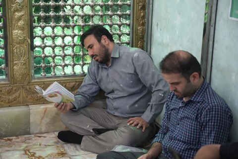 مراسم قرائت دعای عرفه درآستان مقدس امامزاده حسن کرج