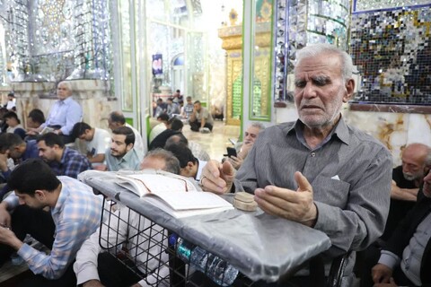 مراسم قرائت دعای عرفه درآستان مقدس امامزاده حسن کرج