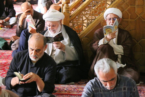 تصاویر/ قرائت دعای عرفه در مساجد استان قم