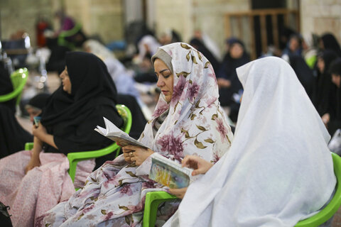 تصاویر| برگزاری دعای عرفه در حرم مطهر سیدعلاالدین حسین(ع)