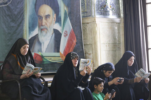 تصاویر| برگزاری دعای عرفه در حرم مطهر سیدعلاالدین حسین(ع)