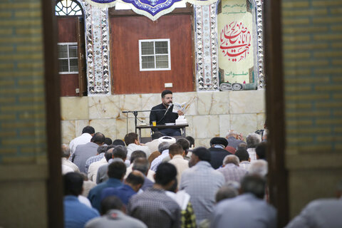 تصاویر| برگزاری دعای عرفه در حرم مطهر سیدعلاالدین حسین(ع)