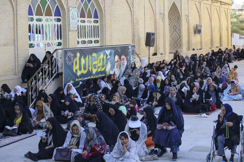 تصاویر| برگزاری دعای عرفه در حرم مطهر سیدعلاالدین حسین(ع)