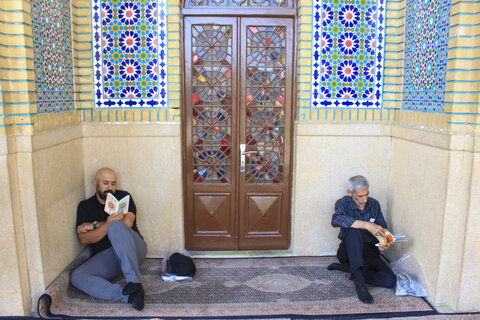 تصاویر| برگزاری دعای عرفه در حرم مطهر سیدعلاالدین حسین(ع)