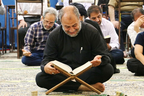 تصاویر/ قرائت دعای عرفه در مساجد استان قم