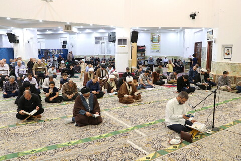 تصاویر/ قرائت دعای عرفه در مساجد استان قم