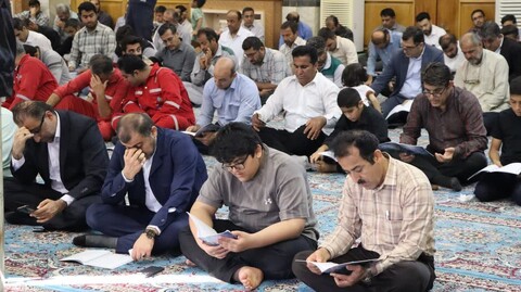 تصاویر/ زمزمه دعای عرفه در خارگ