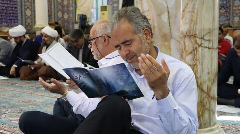 تصاویر/ زمزمه دعای عرفه در خارگ