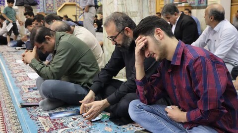 تصاویر/ زمزمه دعای عرفه در خارگ