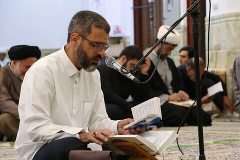 تصاویر/ قرائت دعای عرفه در مساجد استان قم