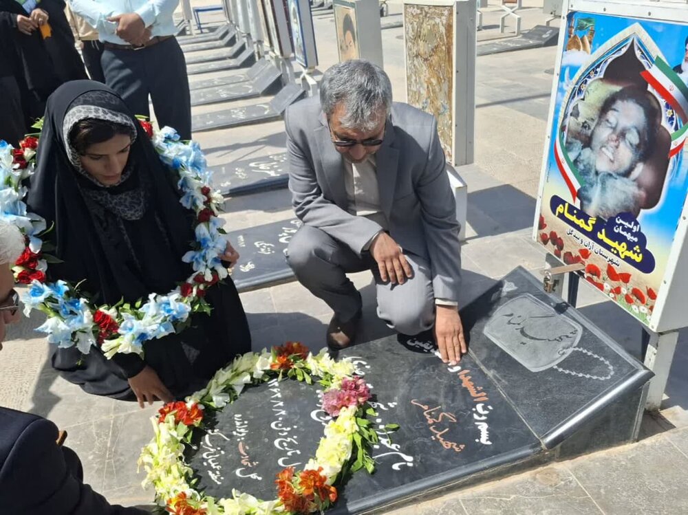 استقبال بانوان خادم حرم هلال بن علی(ع)، از دختر محجبه طلایی دومیدانی آسیا